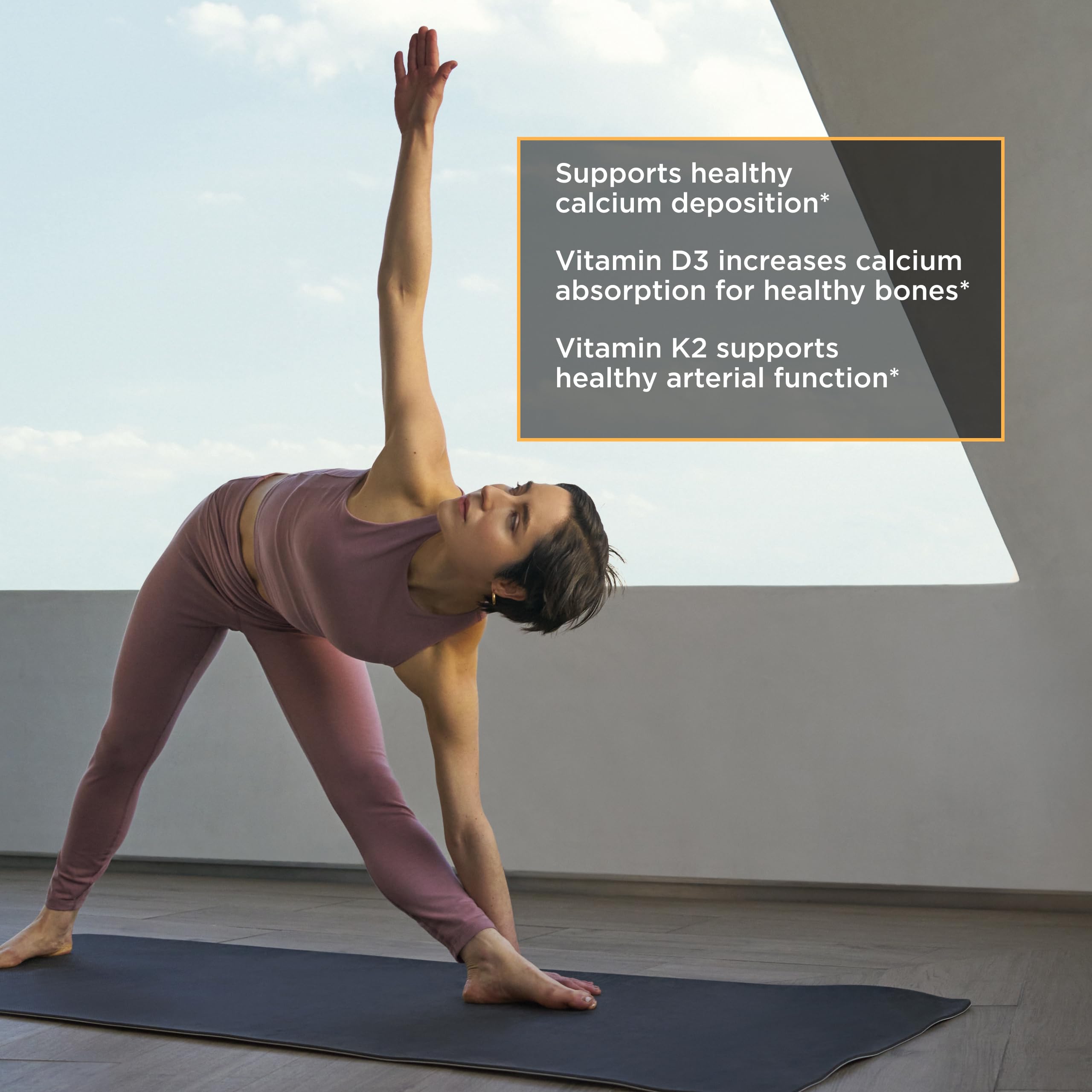 Integrative Therapeutics K2 + D3 nutrition facts panel indicating potency and serving size.