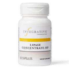 Integrative Therapeutics Lipase Concentrate-HP bottle front label highlights dairy-free formula