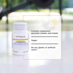 Gluten-free dairy-free packaging communicates allergen-friendly magnesium support.