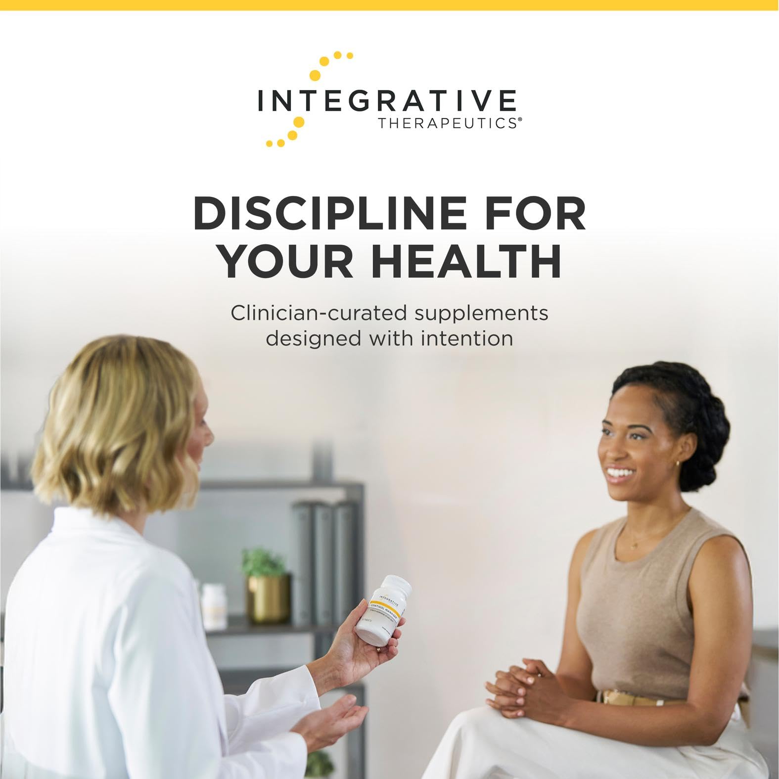 Brand trust card highlighting Integrative Therapeutics quality and history