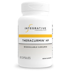 Integrative Therapeutics Theracurmin HP bottle front highlighting bioavailable curcumin benefits