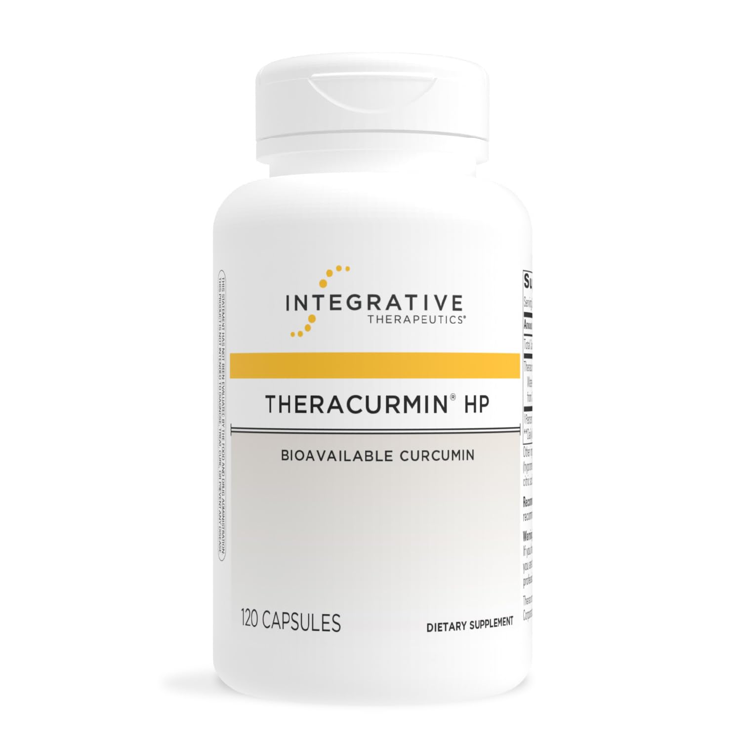 Integrative Therapeutics Theracurmin HP bottle for daily heart and joint support.