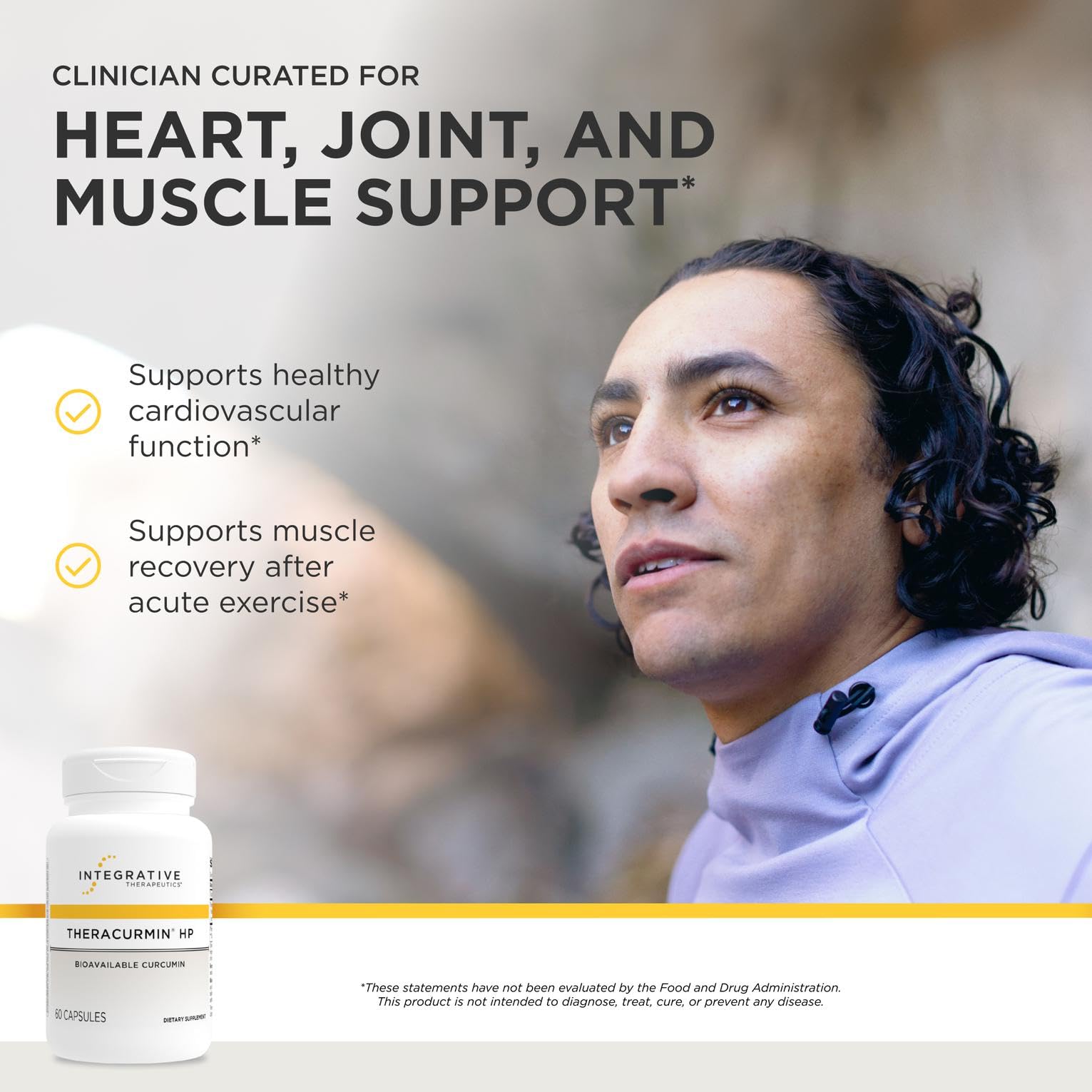 Theracurmin HP capsules close-up showing advanced delivery for recovery support