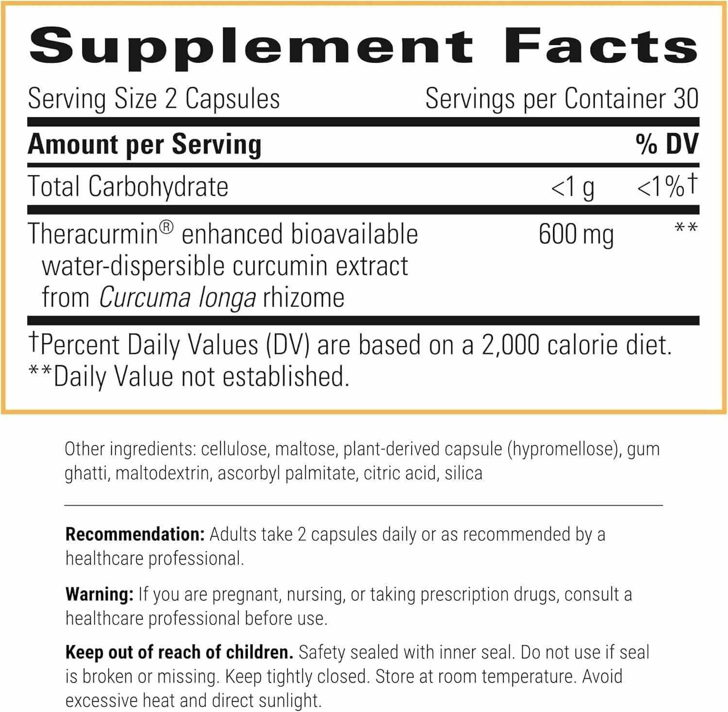 Integrative Therapeutics Theracurmin HP capsules for post-workout recovery.
