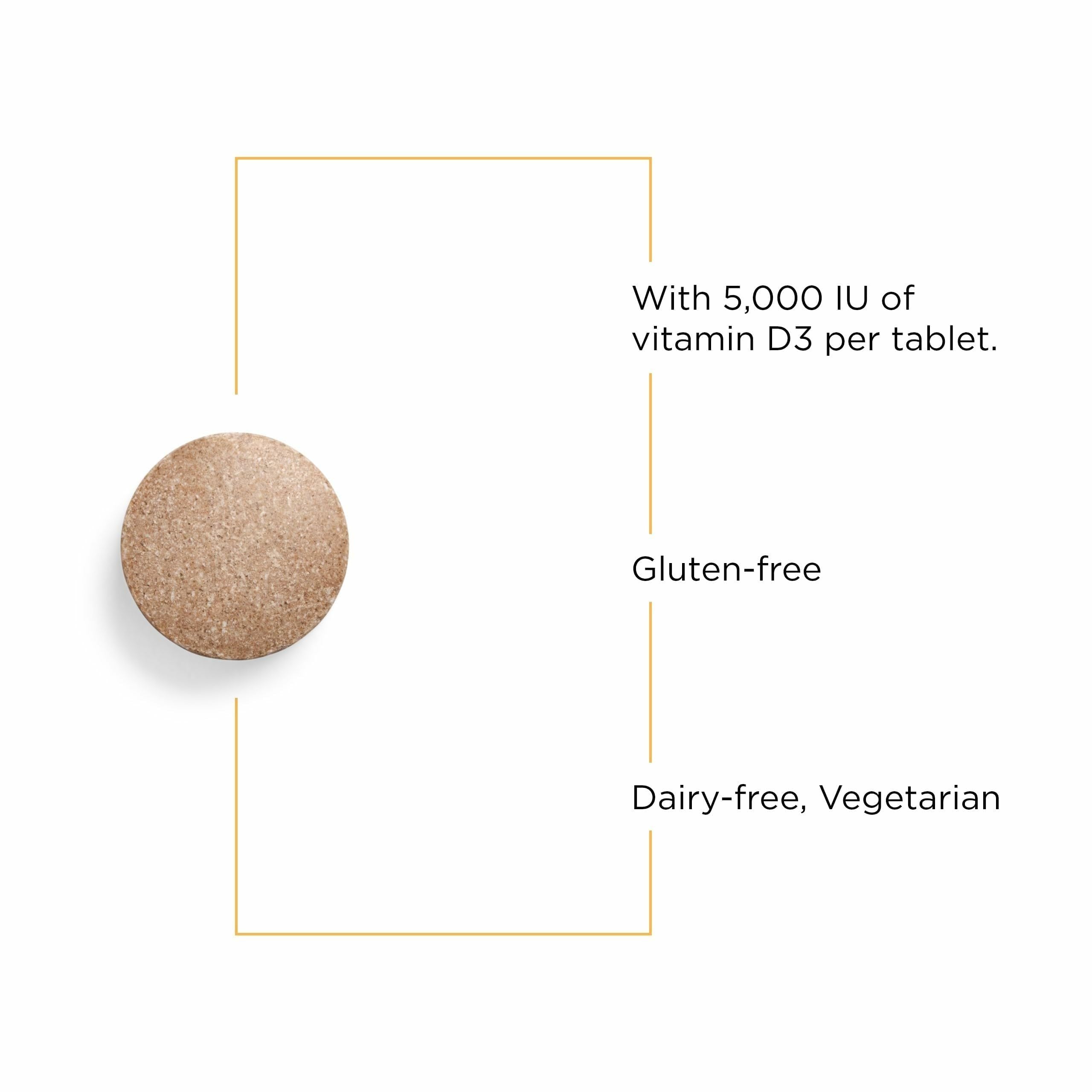 Integrative Therapeutics Vitamin D3 bottle with gluten-free and dairy-free labeling