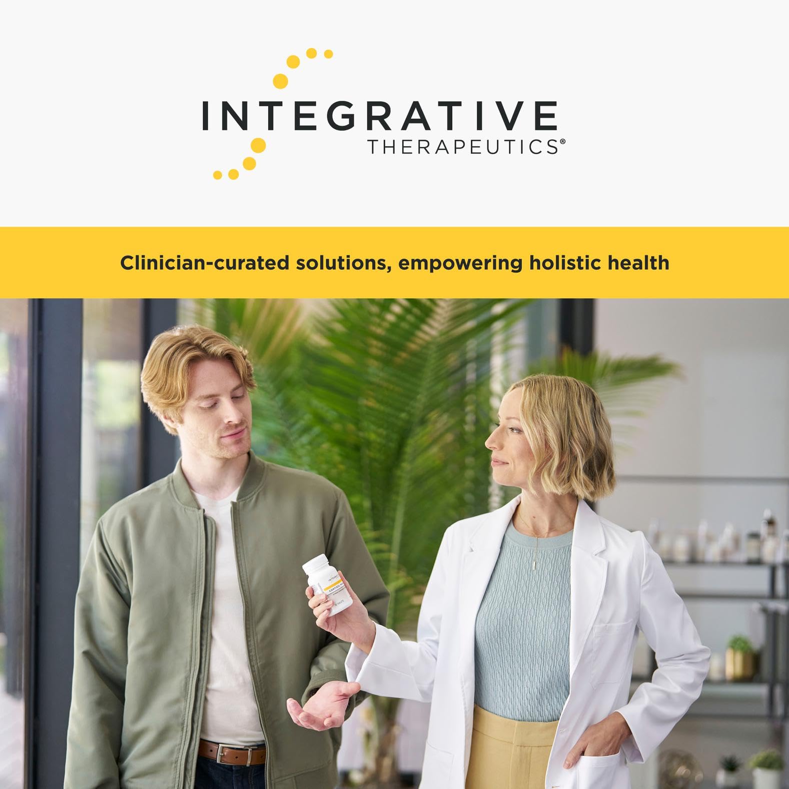 Integrative Therapeutics Zinc Chelate capsules close-up for portable daily use.