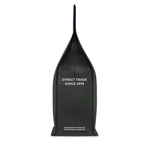 Freshly-ground Intelligentsia Black Cat Analog beans releasing inviting scent.