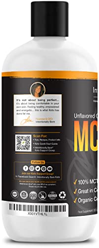 Intentionally Bare MCT Oil 32oz packaging for bulk, regular use.