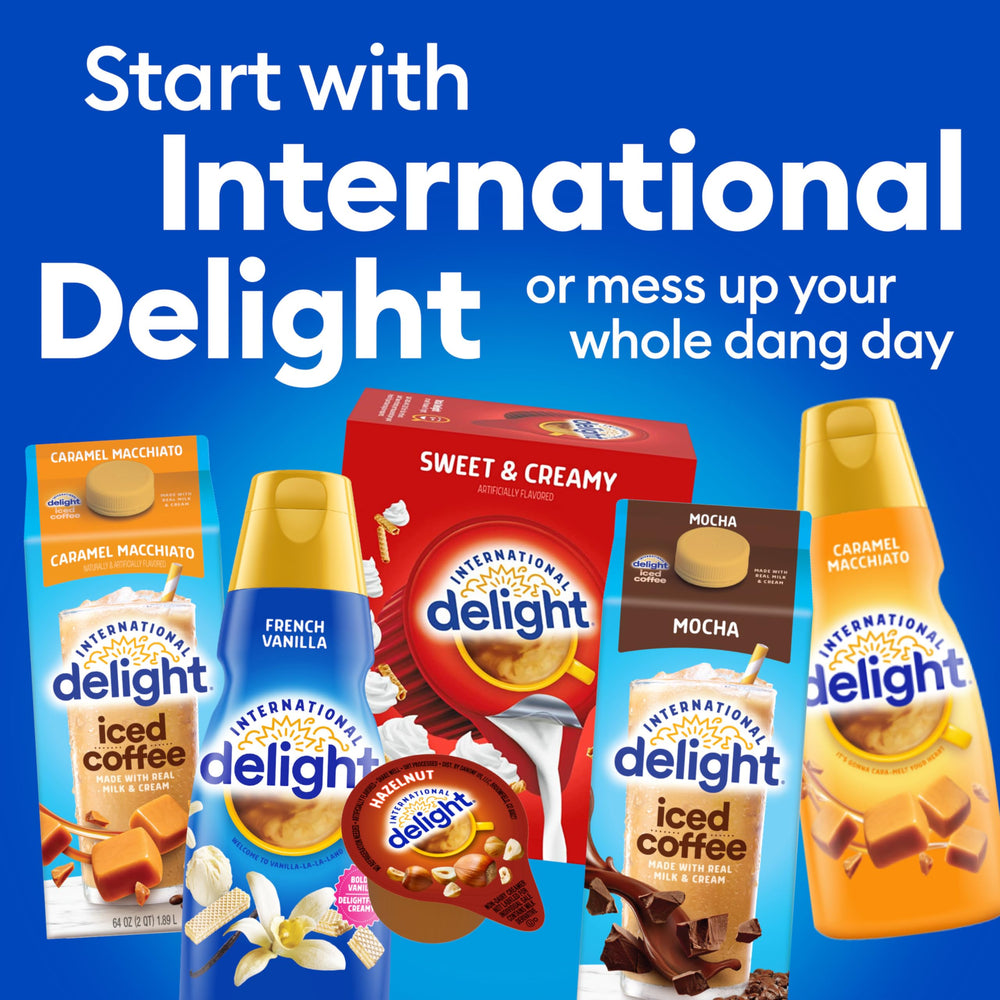 Creamy texture close-up from International Delight creamer.