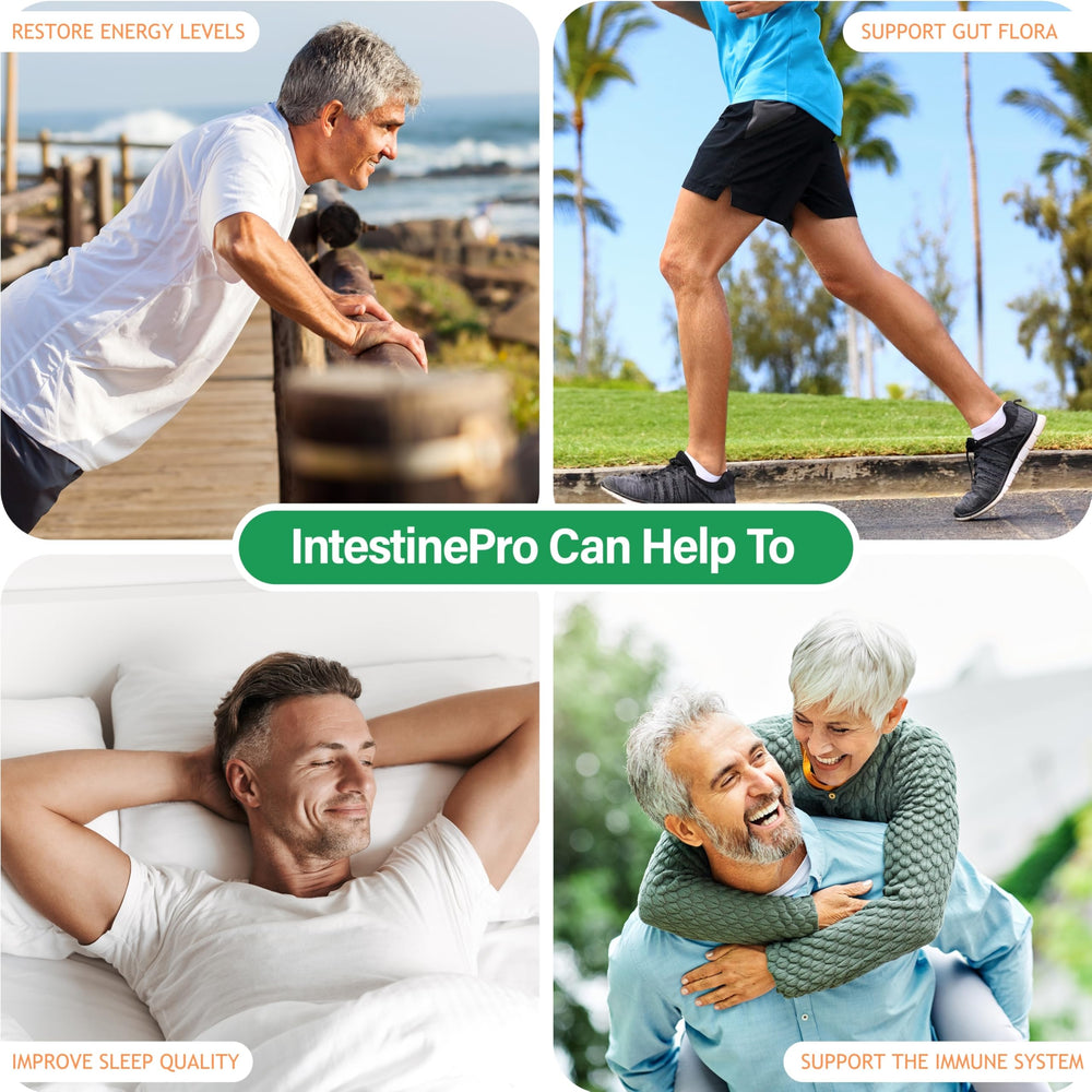 IntestinePro packaging shows user-friendly storage for everyday use.