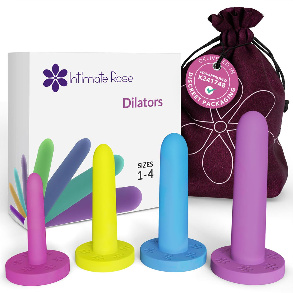 Intimate Rose vaginal dilators size 1 set for gradual comfort and pelvic floor therapy at home.