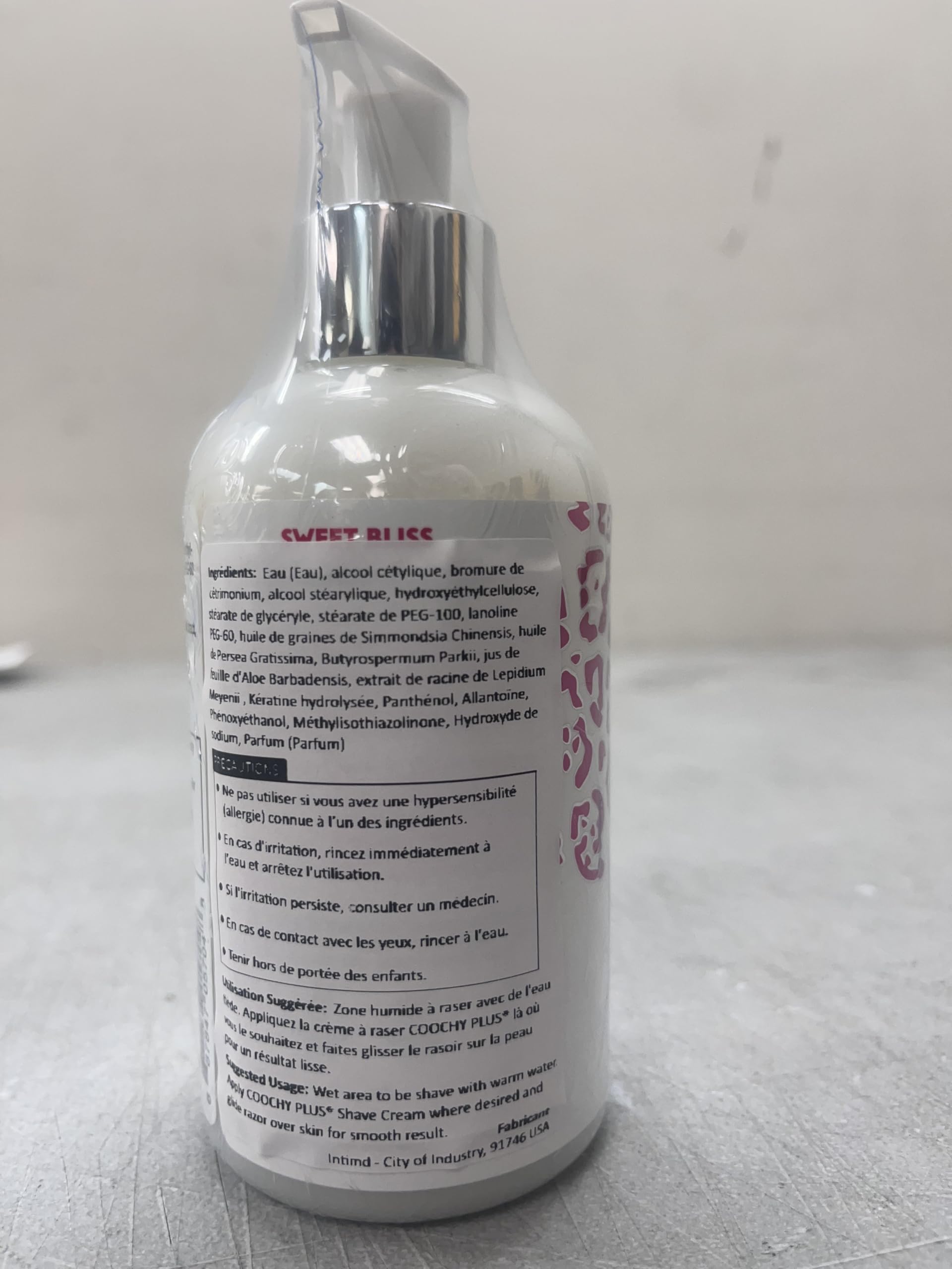 Underarm shave prep with Sweet Bliss for irritation reduction.
