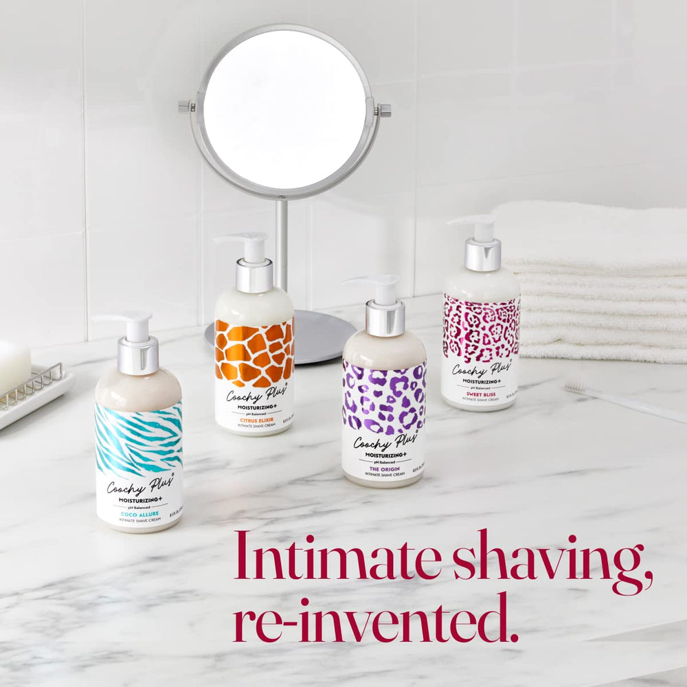 Cream texture gliding smoothly to deliver moisture before shaving.