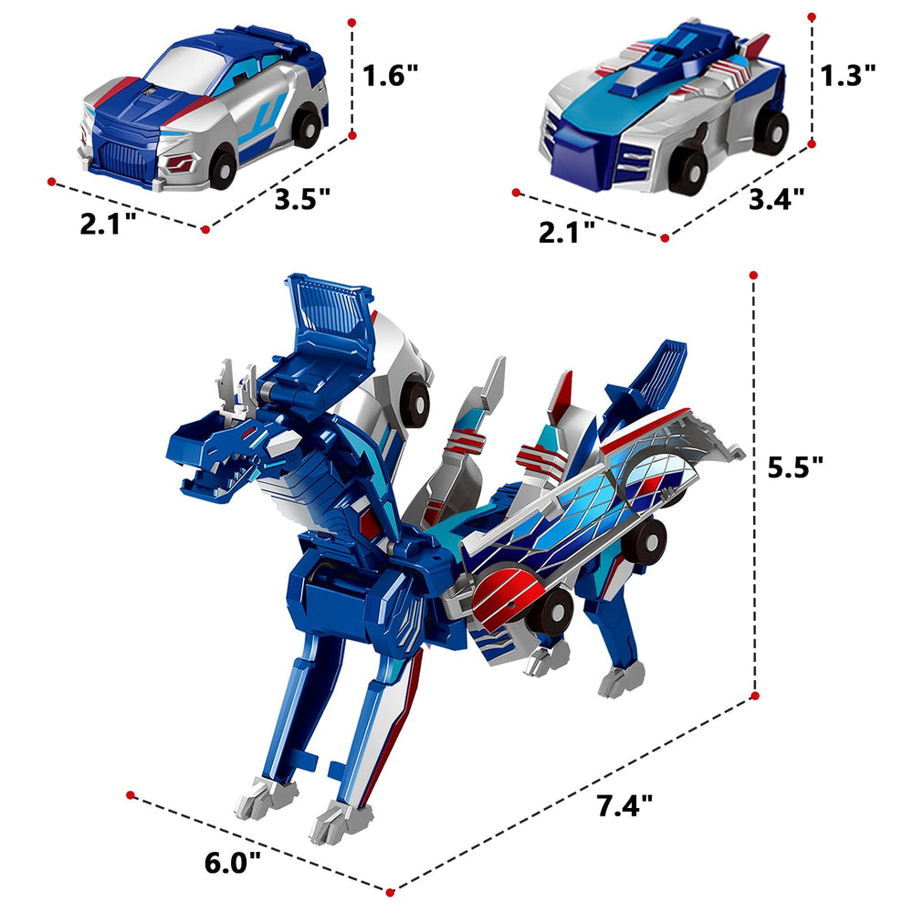 Intoypad 2-in-1 magnetic dino car morphs into dragon mid-play