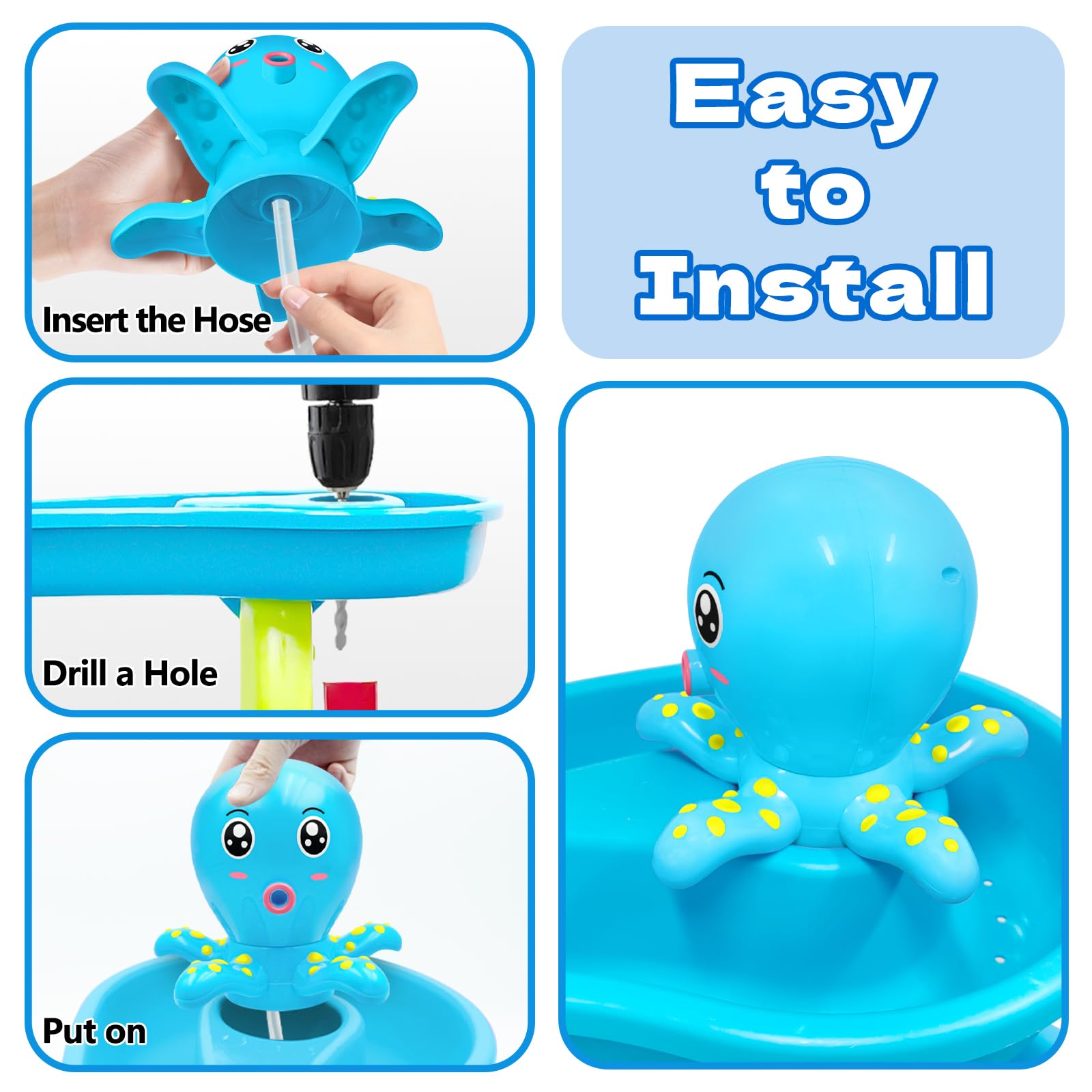 Intoypad easy install water table pump shown mounted for quick setup.