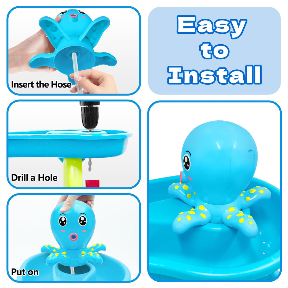 Intoypad easy install water table pump shown mounted for quick setup.