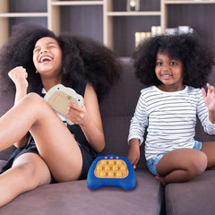 Intoypad Pop The Target multiplayer shot demonstrates shared fun during family game night.