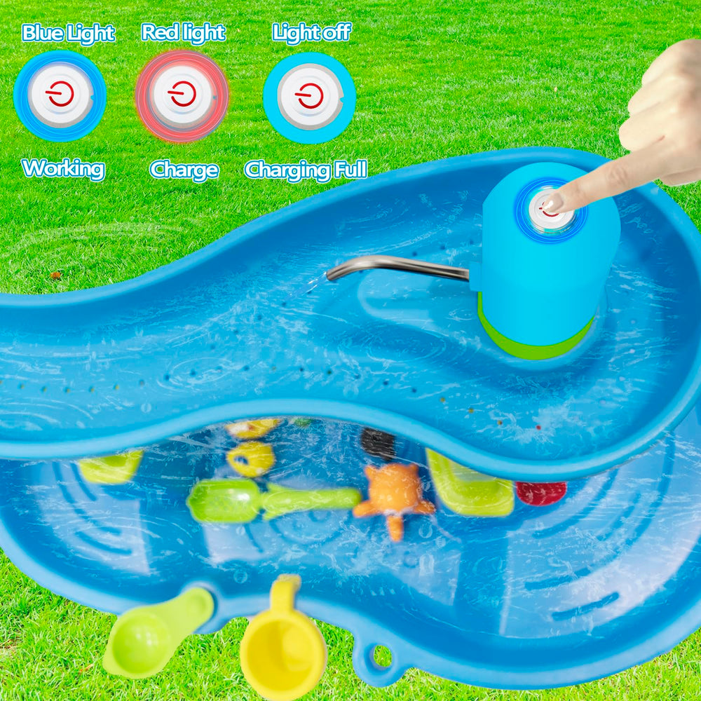 Intoypad Ultimate Water Table Pump durable-design withstands outdoor use during busy playdates.