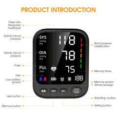 Invaxe BP Monitor detects irregular heartbeat during measurement.