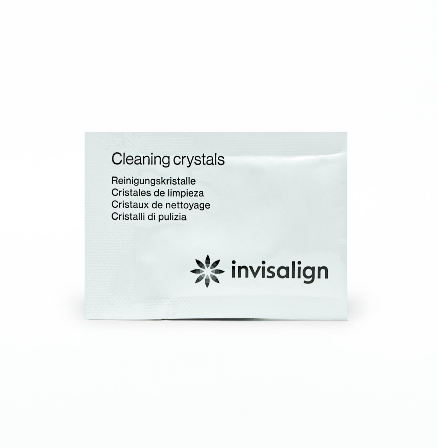 Invisalign Cleaning Crystals stored in a cool, dry place.