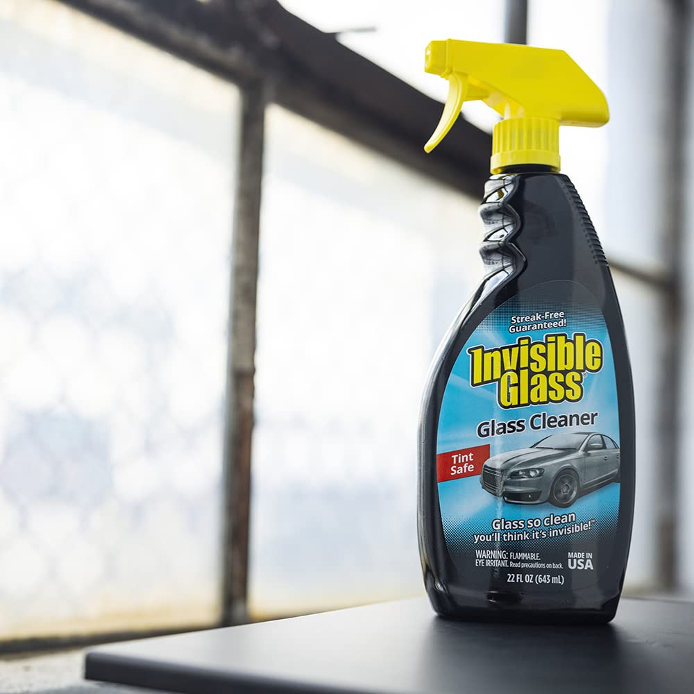 Invisible Glass 92164-2PK windshield cleaner highlights inside and outside windshields for clarity.