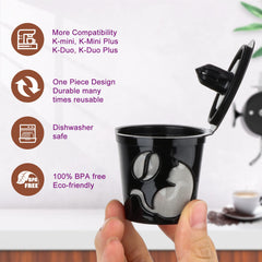 InwodiTeki BPA-free K cup, safe materials for repeated use.