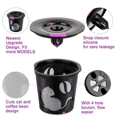 InwodiTeki stainless mesh K-Cup filter, durable and high-heat resistant.