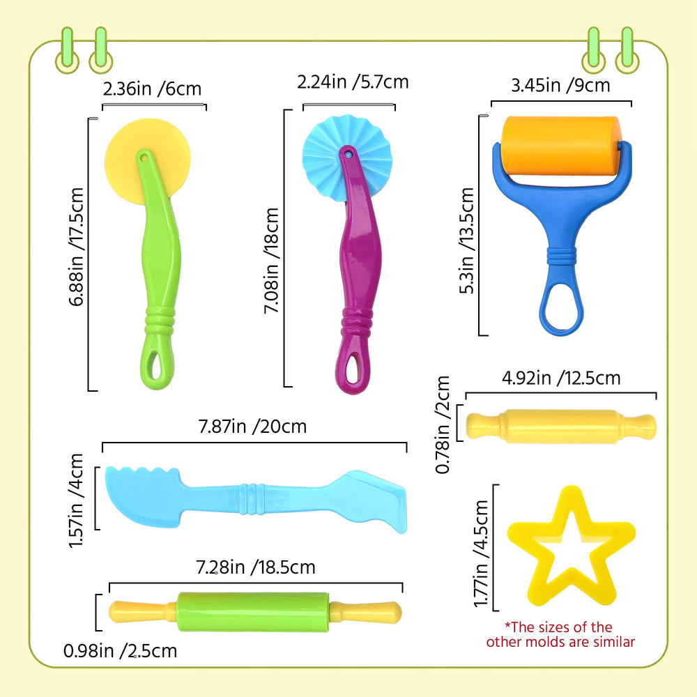 Inxens Dough Tools Durable ABS construction for daily use and long-lasting fun.