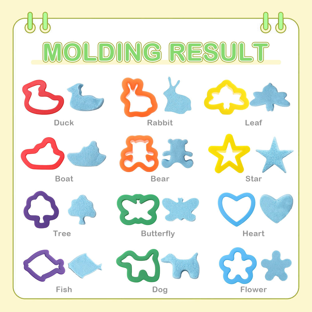 Inxens Dough Tools Ergonomic Handles sized for preschool grip strength.