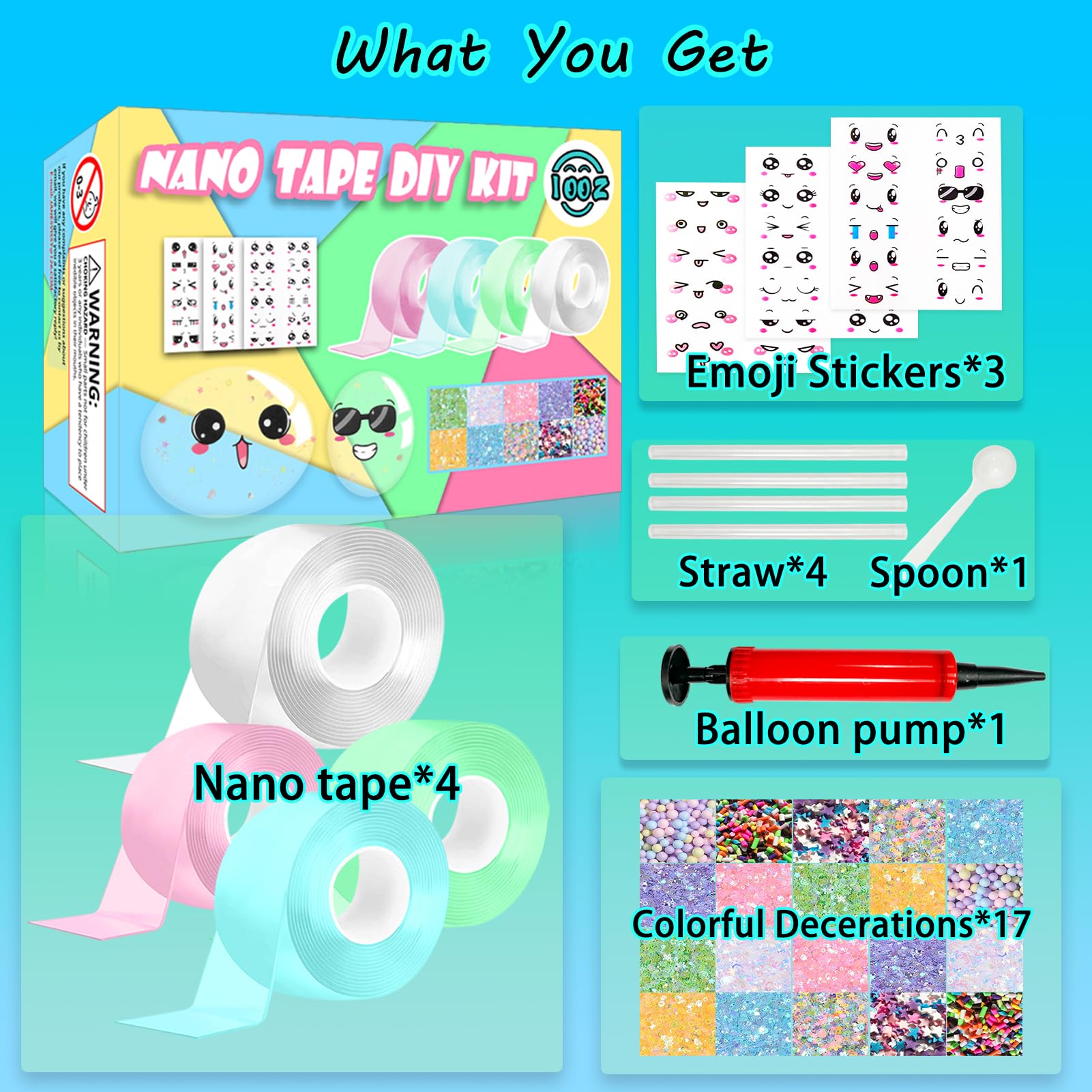 IOOZ Nano Tape Bubble closeup shows vibrant colors and bubbly textures.