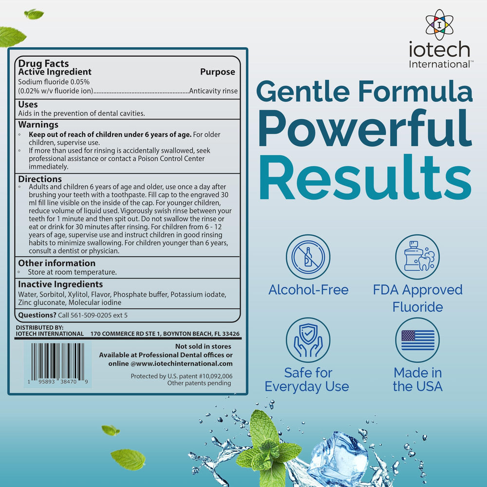 ioRinse AC packaging box highlights US-made formulation.