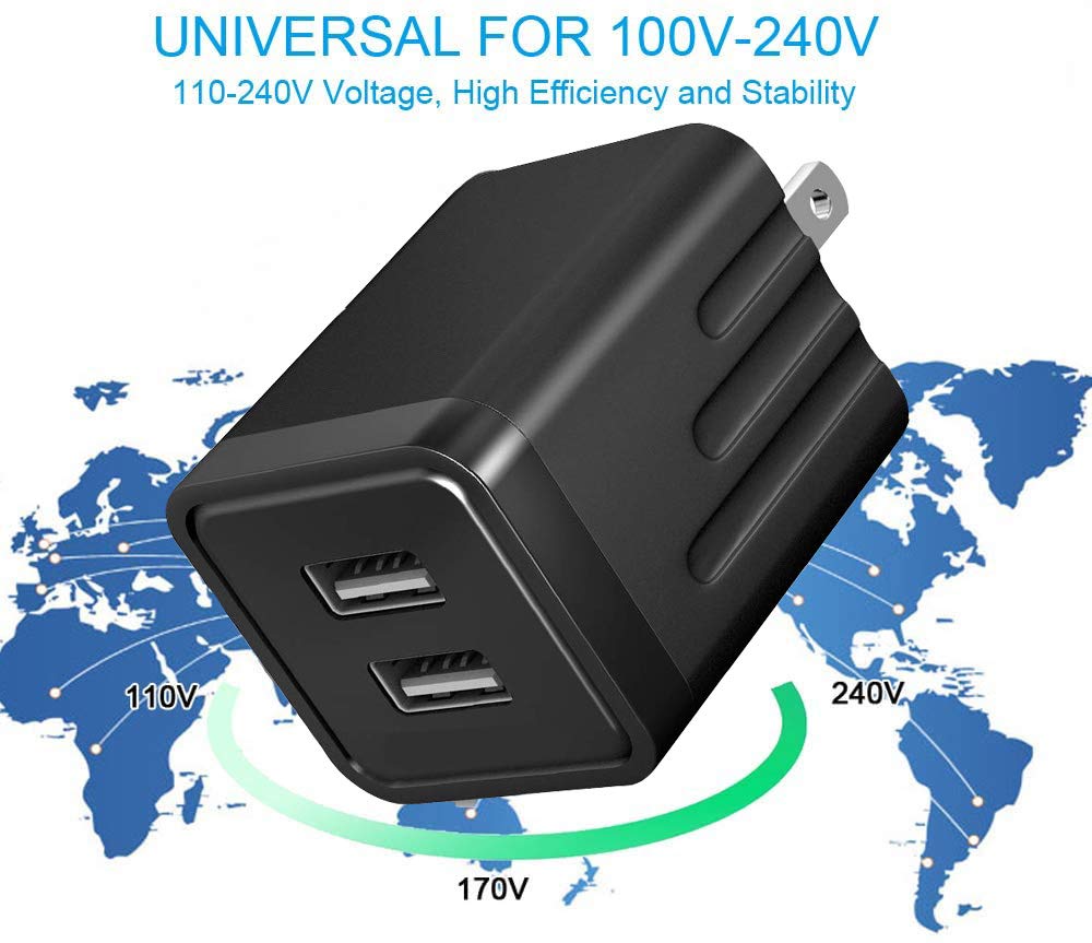 IOSYS dual USB ports allow charging two iPhones at once