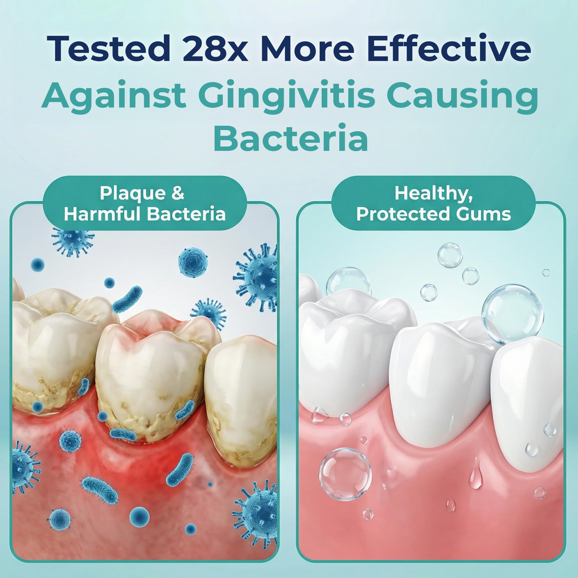 ioRinse Ultra mouthcare action during routine use