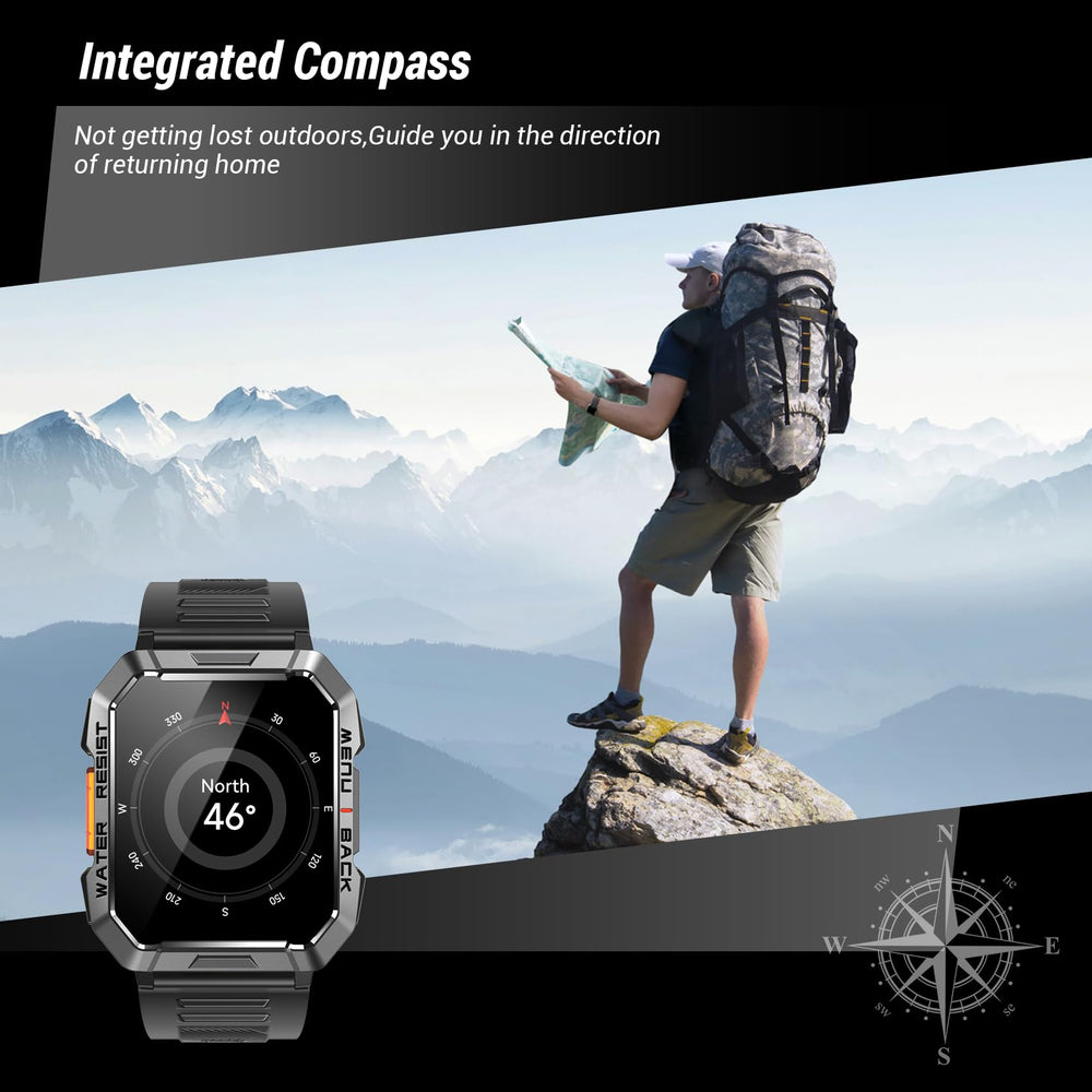 IOWODO W60 2.01-inch display keeps viewing easy on the wrist.