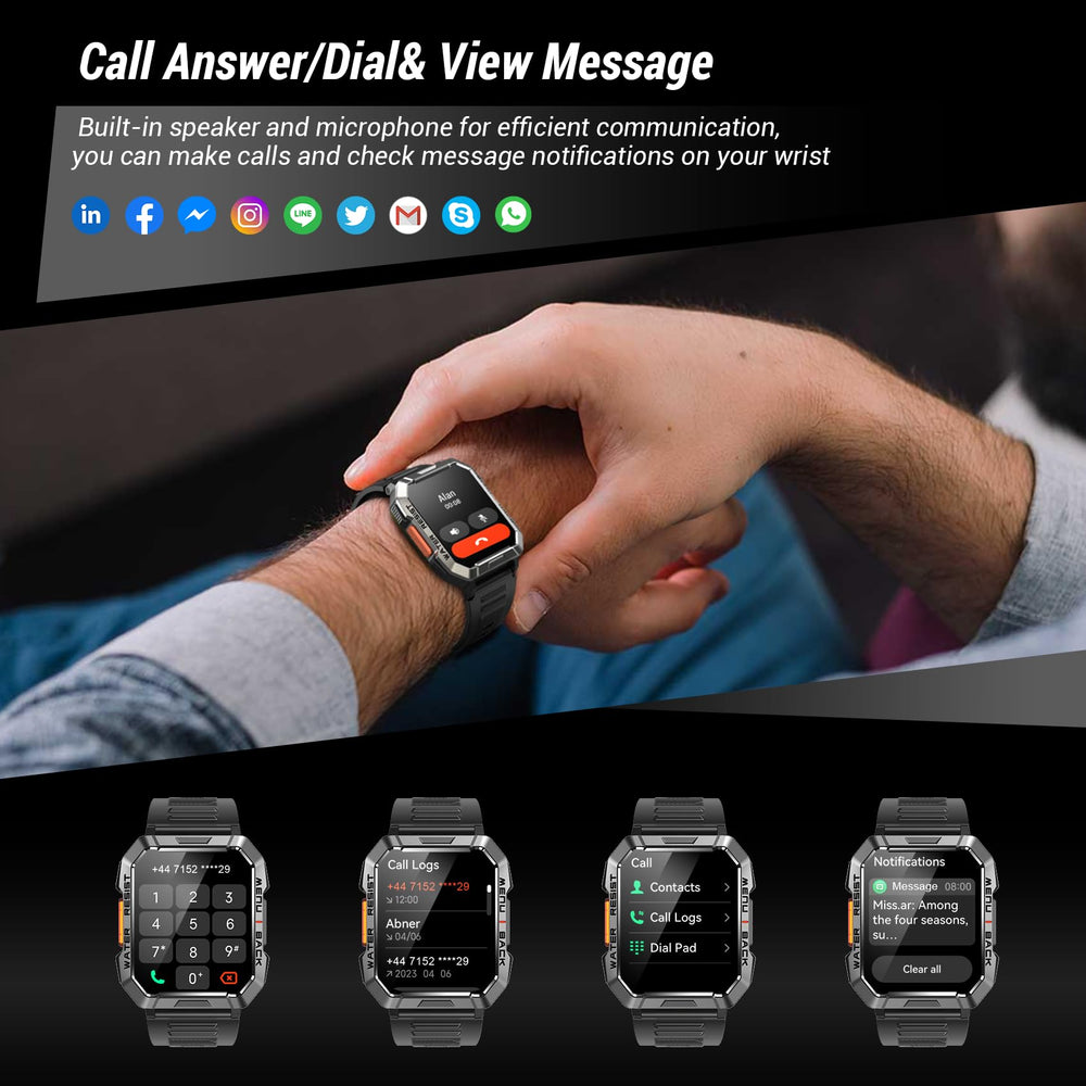 IOWODO W60 Bluetooth calls and AI assistant enable hands-free use.