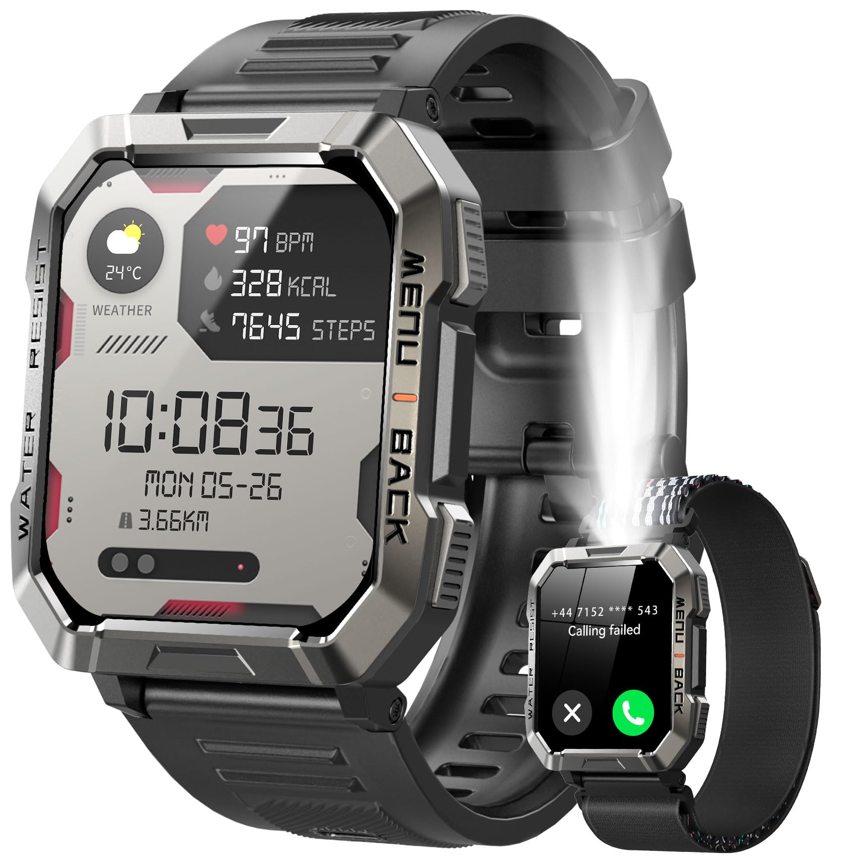 IOWODO W60 rugged aluminum frame provides durability for outdoor adventures.