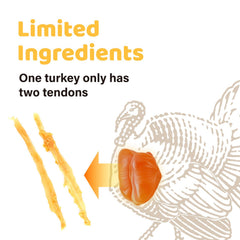 IPaw Turkey Tendon value pack front highlighting single-ingredient hypoallergenic chew.