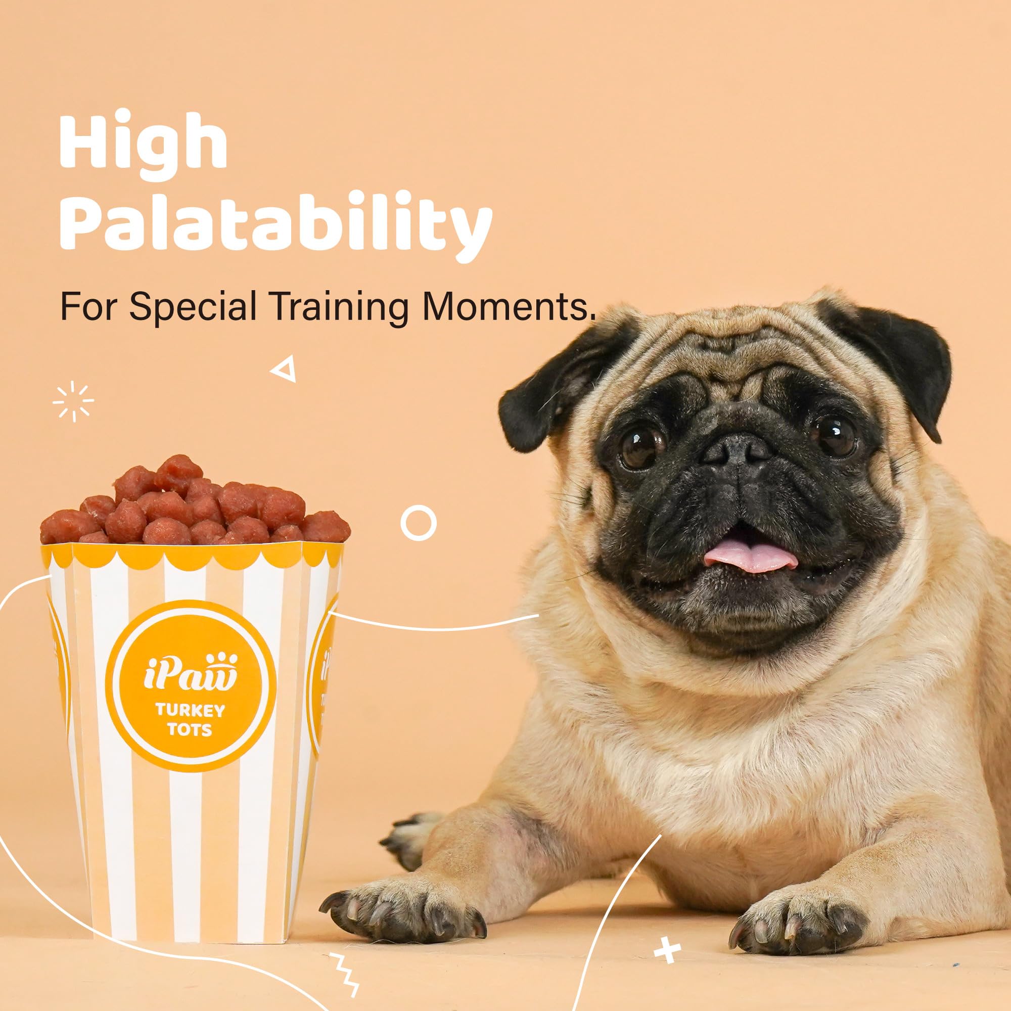 iPaw Turkey Tots: formule hypoallergénique sans céréales adaptée aux chiens sensibles.
