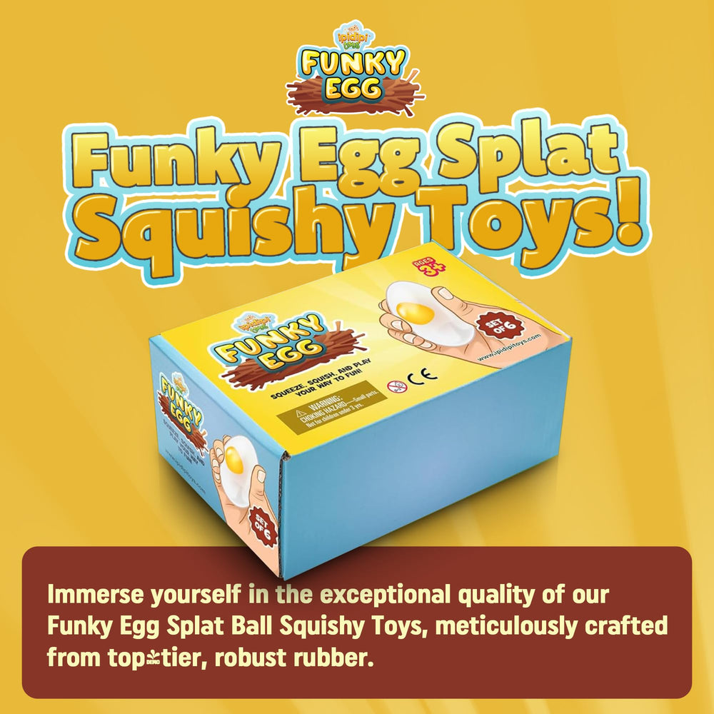 Child-sized squeezable eggs that bounce back for endless fidget fun