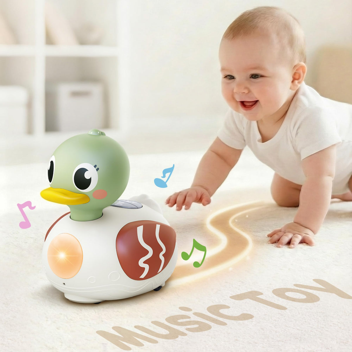 iplay ilearn baby musical duck toy with engaging sensory play for infants