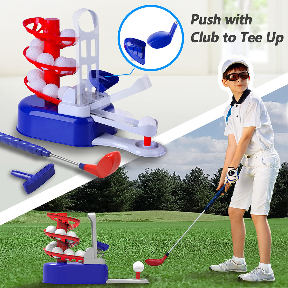 iPlay iLearn right driver head supports balanced swing practice.
