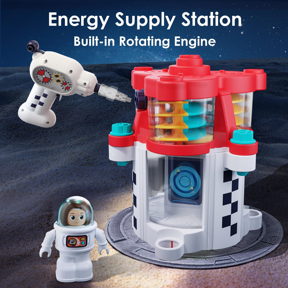 iPlay iLearn detachable stages highlight modular space rocket play