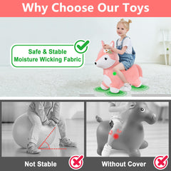 iplay ilearn fox plush fabric close-up, soft texture for gentle play sessions.
