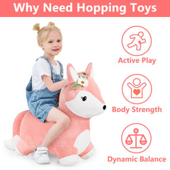 iplay ilearn hopping fox ears close-up, inviting children to grasp for motor skill exploration.