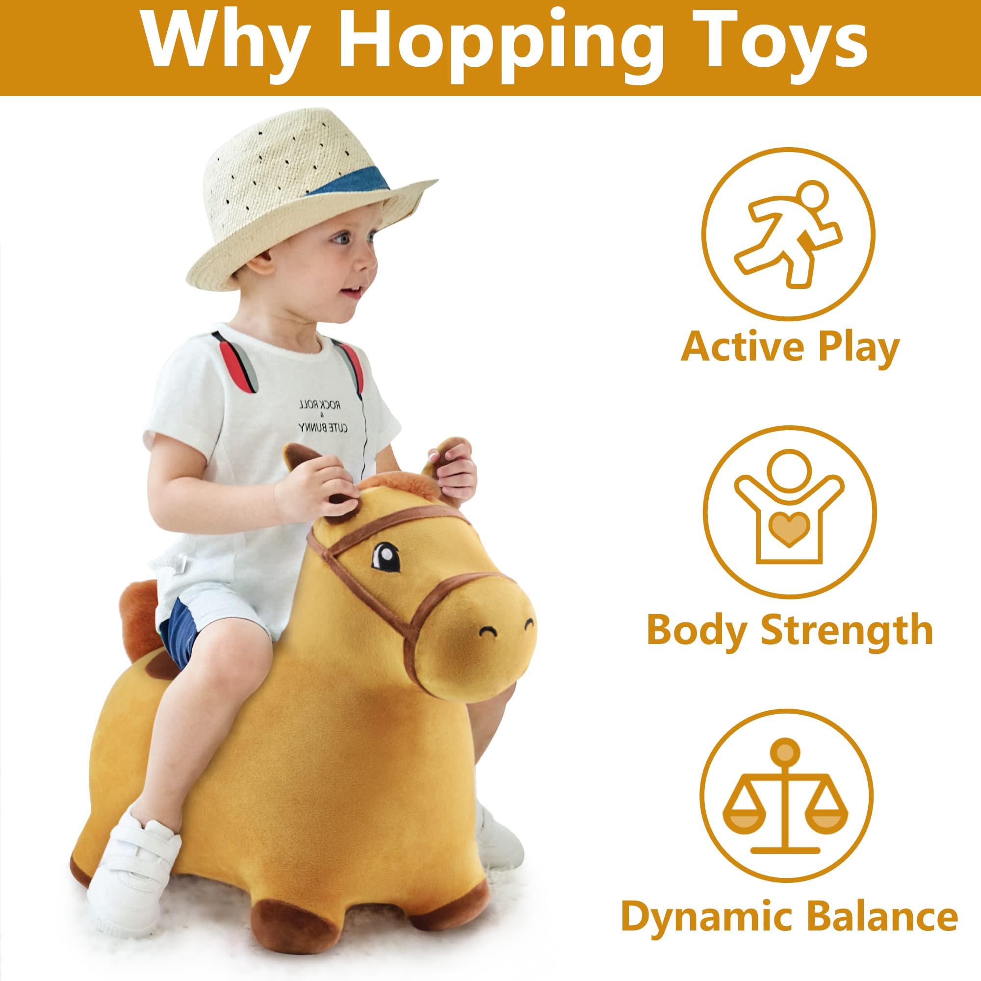 iPlay iLearn inflatable hopper inflated for active indoor fun