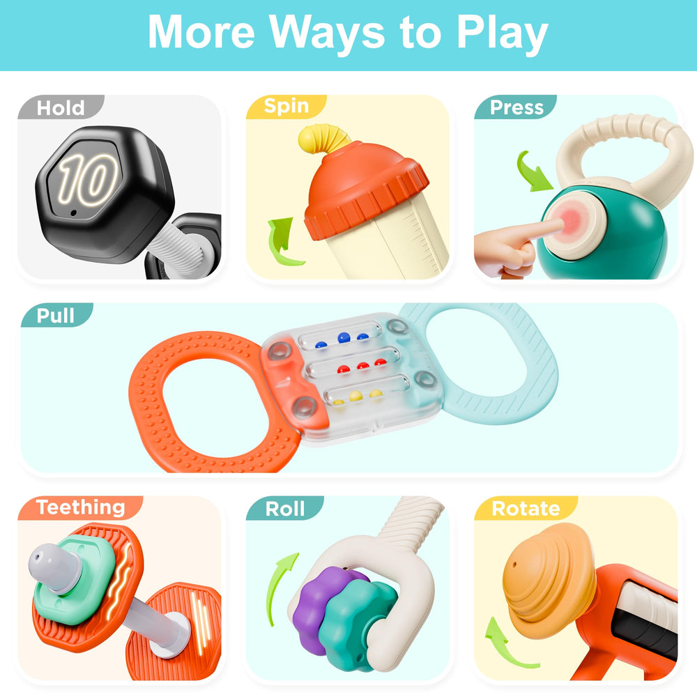 iPlay iLearn soft-rounded edges ensure safe, cheerful play at home
