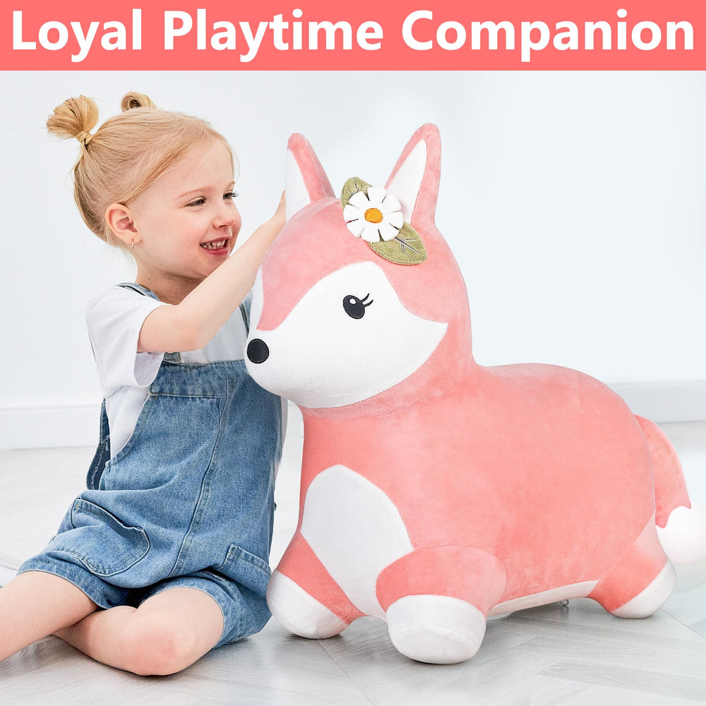 iplay ilearn sturdy legs base, stable design for safe indoor and outdoor hopping.