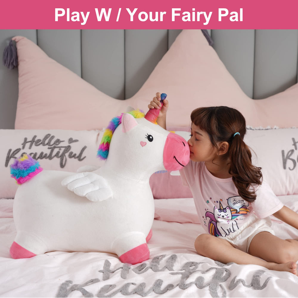 iPlay iLearn Unicorn Hopper compact design stores easily after play sessions
