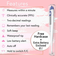 iProvèn thermometer memory recall displays previous cycle temperatures