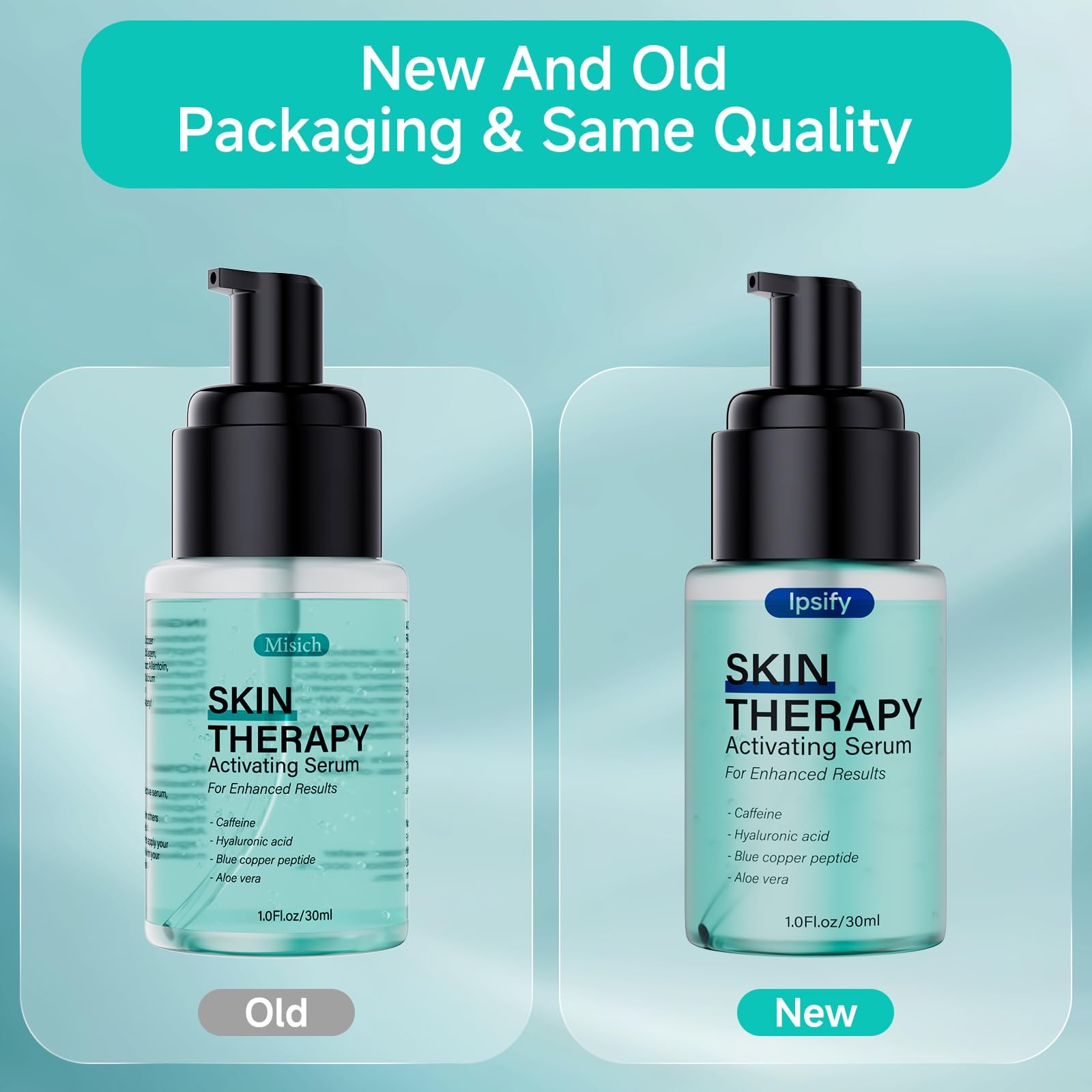 Ipsify serum absorbed into skin in bright bathroom scene for easy layering